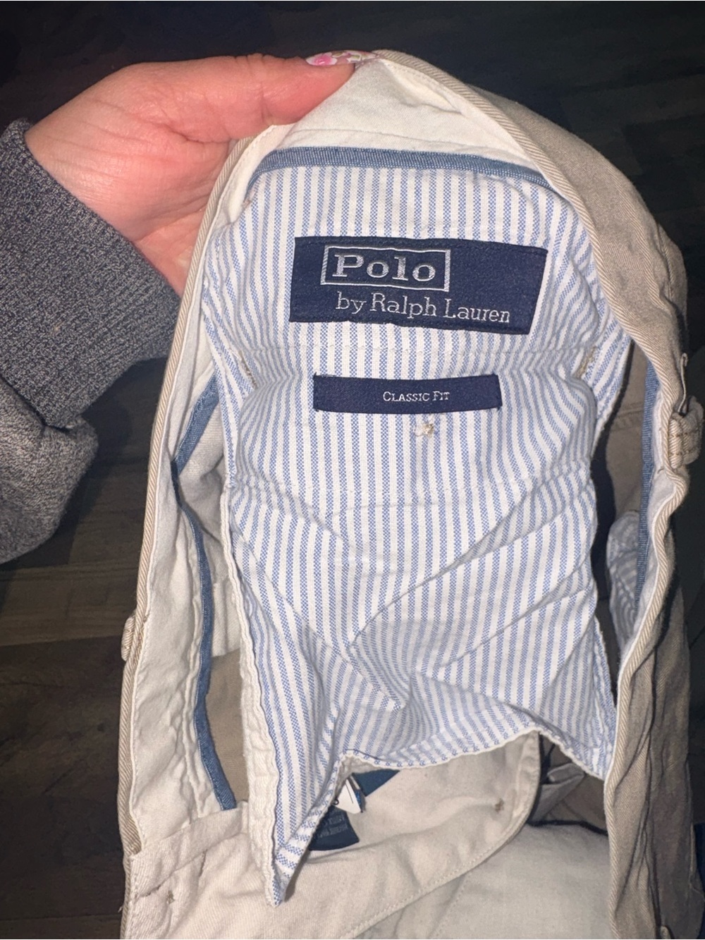 Polo Ralph Lauren Classic Fit Khaki Pants Men’s 33x32 Beige Chinos Preppy - Picture 6 of 6